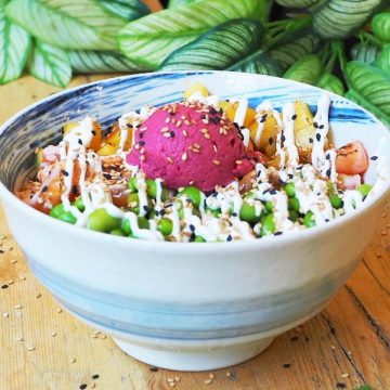 flame poke del mes bowl