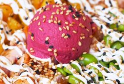 NUEVO TOPPING: Hummus de remolacha