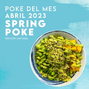 the fresh poke primavera mayonesa de cilantro